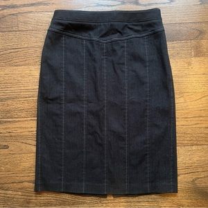 Ann Taylor Loft black denim skirt